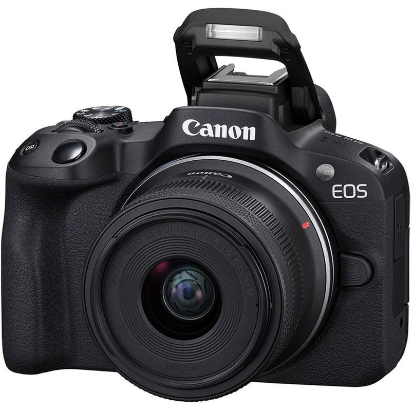 CANON - Cámara sin espejo canon eos r50 con lente de 18-45 mm 24,2 - negro