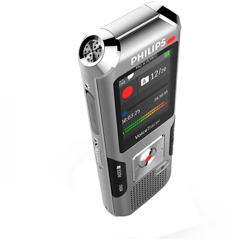 PHILIPS - Grabadora de voz recargable philips 8 gb 2microfonos dvt4010