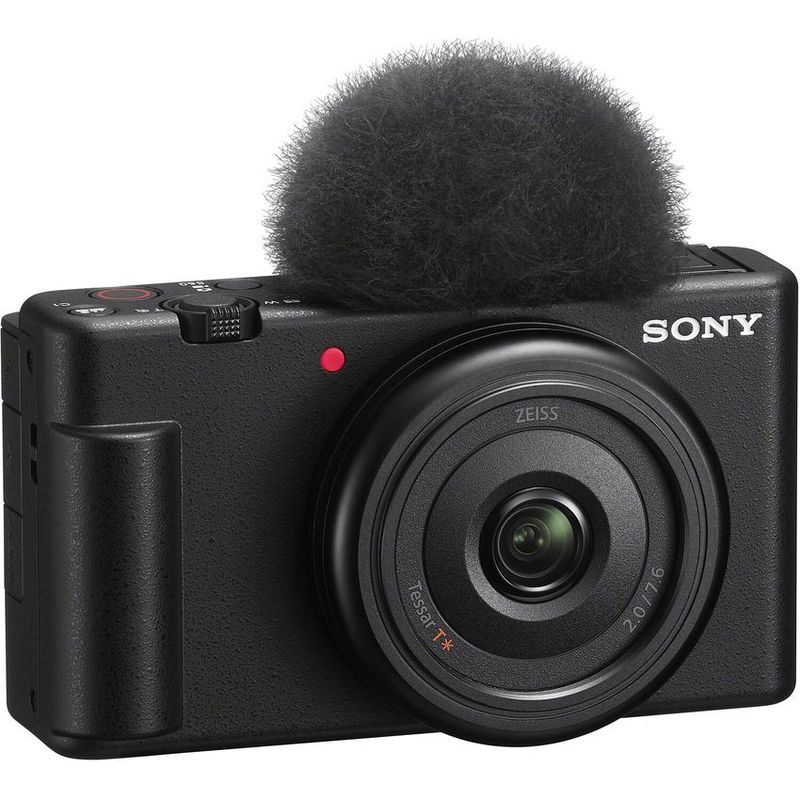 SONY - Cámara sony zv-1f uhd 4k30p 20,1 mp bionz x videoblogs - negro