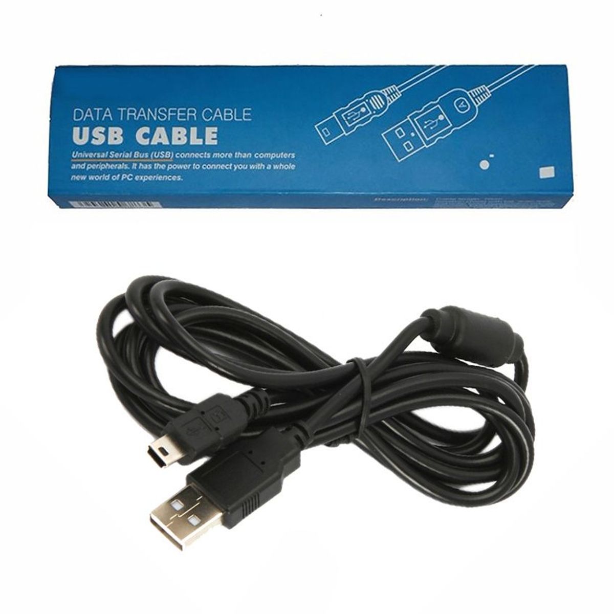 GENERICO - Cable Carga PS3 1.8M Mini USB Eficiencia 