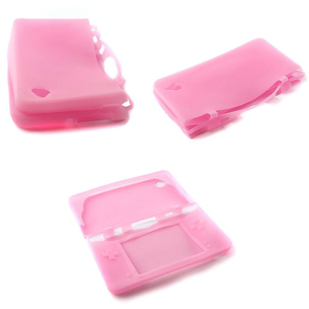 GENERICO - Funda Silicona Nintendo DSi XL + Protector de pantalla - Protección Antigolpes 