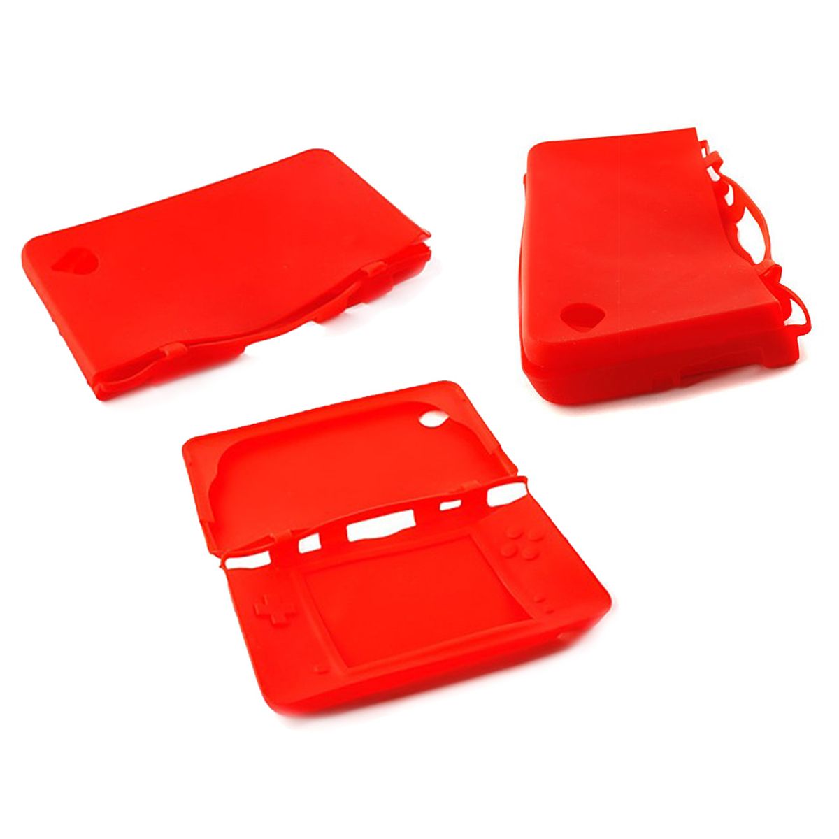 GENERICO - Funda Silicona Nintendo DSi XL + Protector de pantalla - Protección Antigolpes 