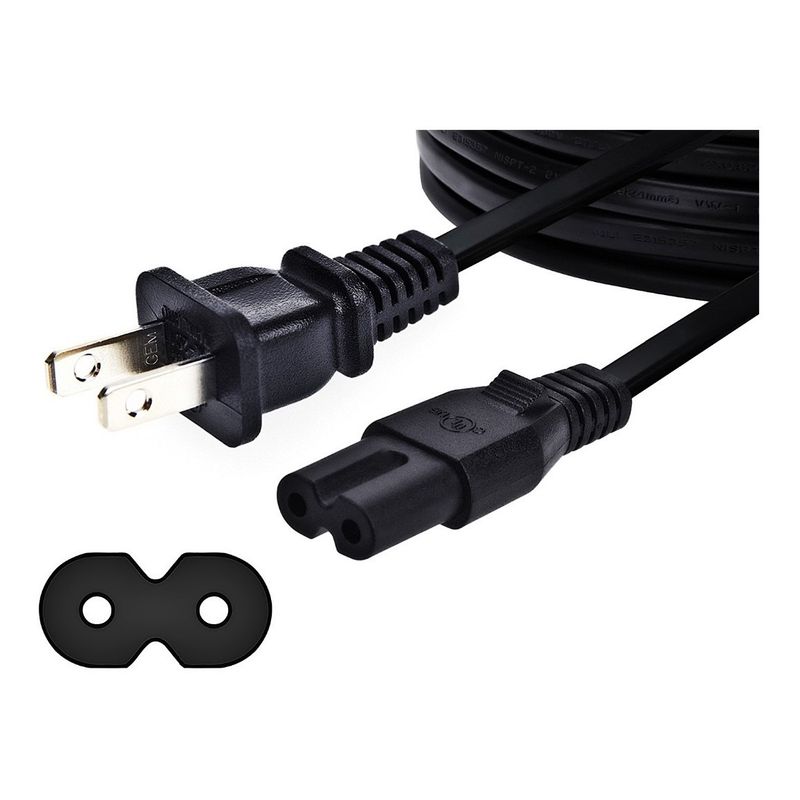 GENERICO - Cable de Poder PS4/Xbox - Durable PVC 