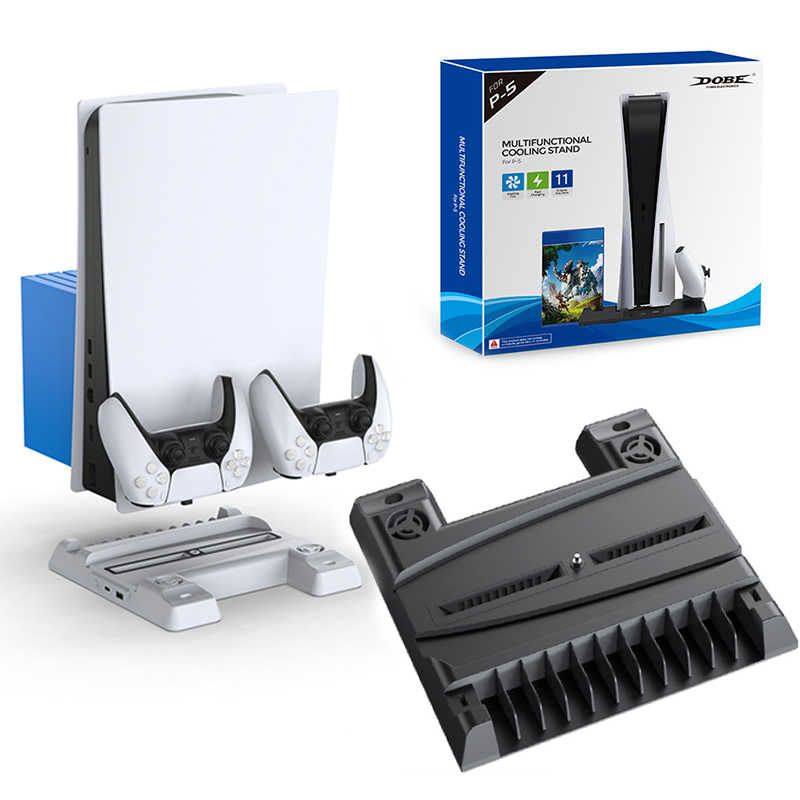 DOBE - Base Refrigerante PS5 Multifuncional con Carga Dual 