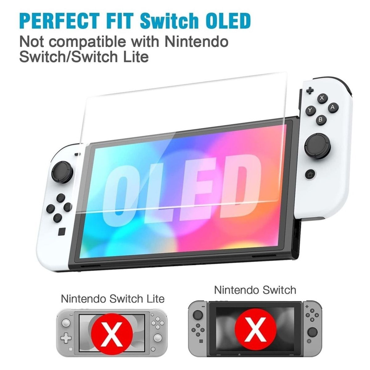 GENERICO - Protector Vidrio Nintendo Switch OLED 9H 