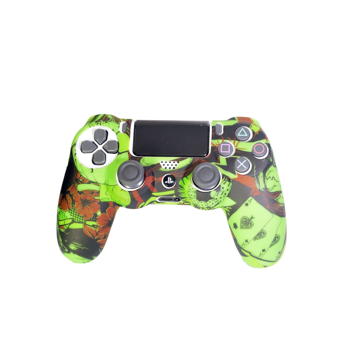GENERICO - Forro PS4 Silicona Antipolvo  Freegun - Verde