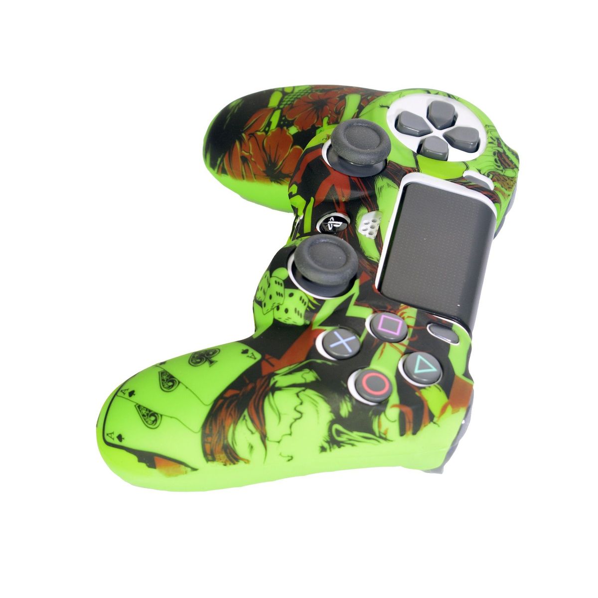 GENERICO - Forro PS4 Silicona Antipolvo  Freegun - Verde