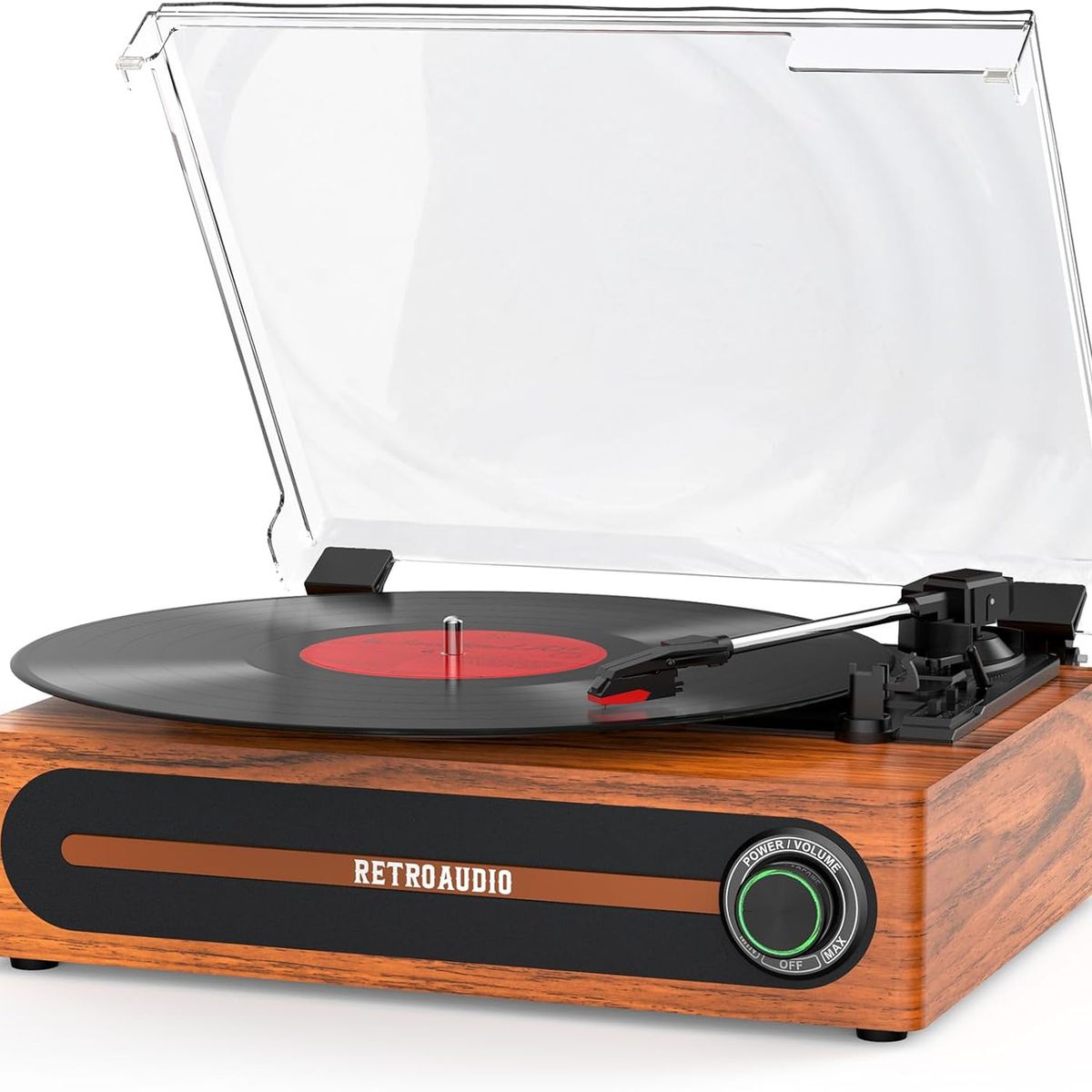 TURBOX - Tocadiscos Tornamesa Bluetooth Con Parlantes Estilo Vintage