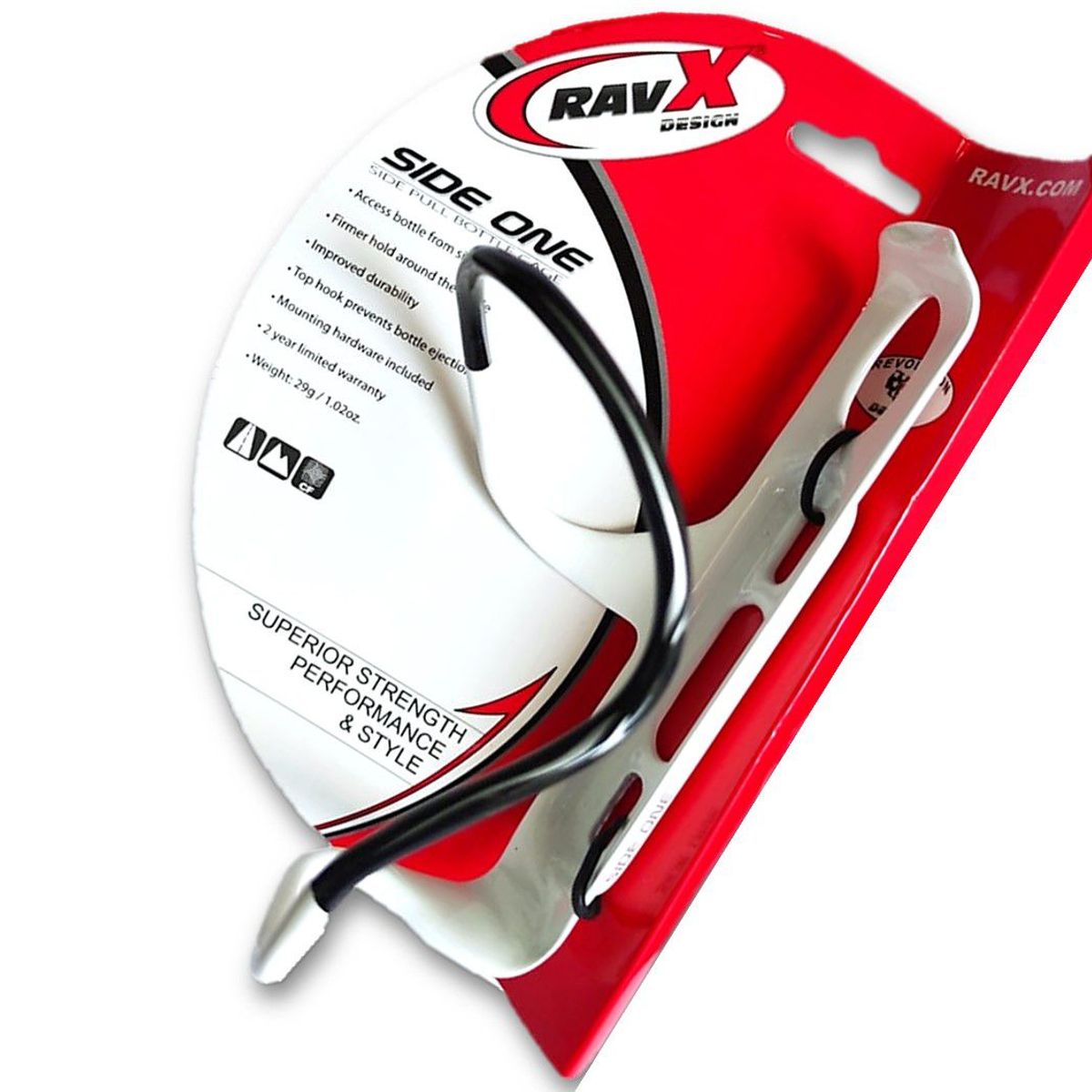 GENERICO - Porta Caramañola Carbono Ravx Soporte Bicicleta Ruta Mtb.