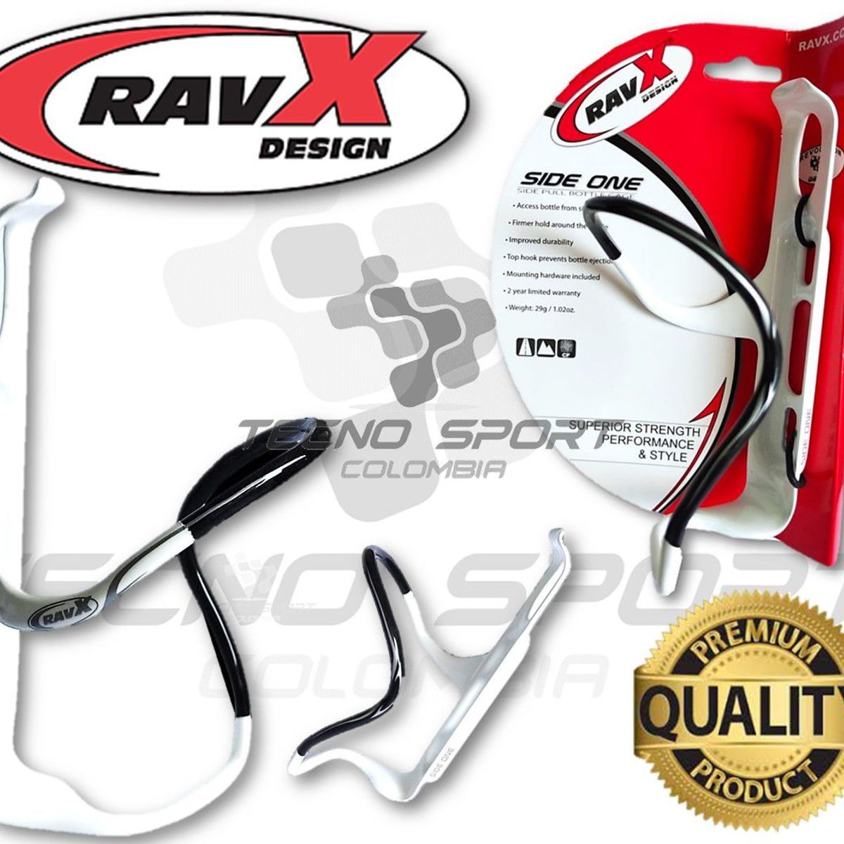 GENERICO - Porta Caramañola Carbono Ravx Soporte Bicicleta Ruta Mtb.