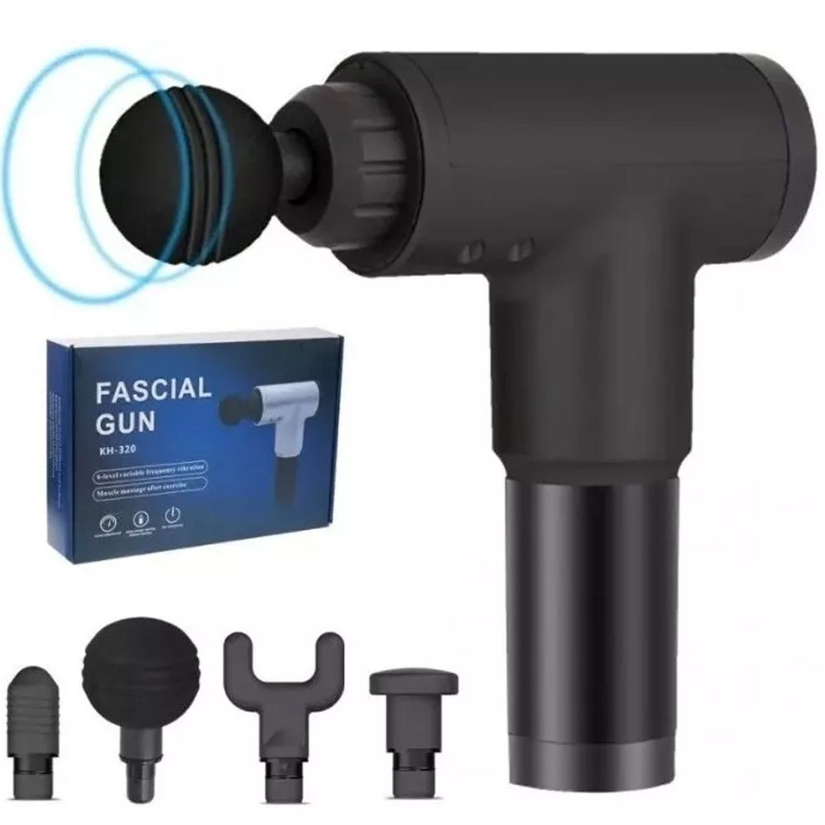 ONE PIXEL - Masajeador Corporal Tipo Pistola Terapéutico Facial Gun ONE PIXEL