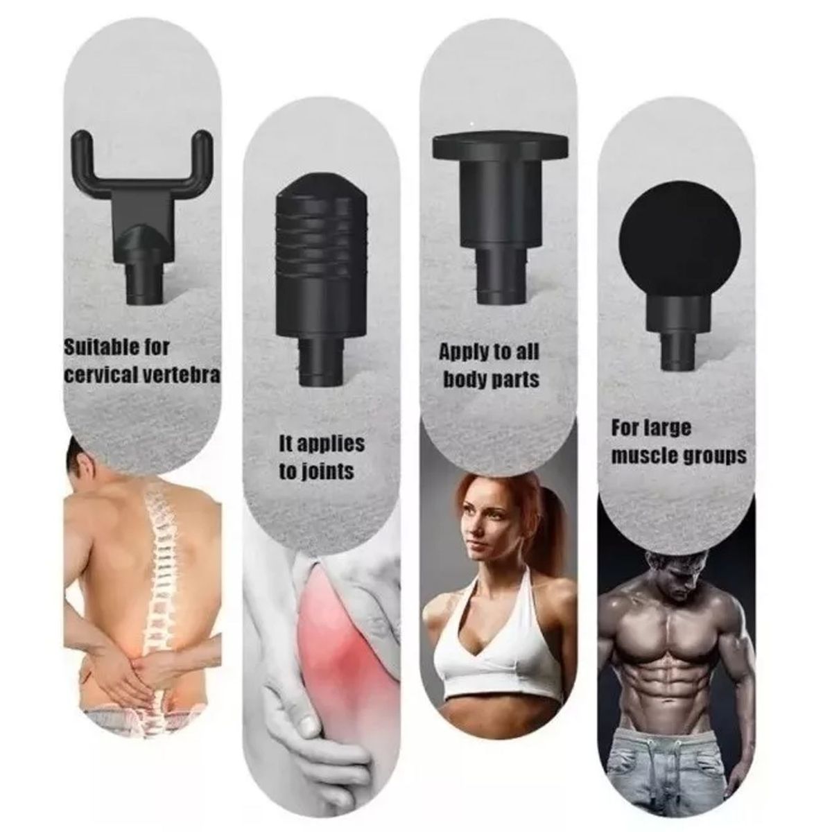 ONE PIXEL - Masajeador Corporal Tipo Pistola Terapéutico Facial Gun ONE PIXEL