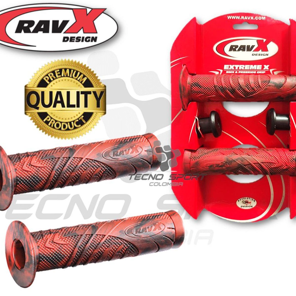 GENERICO - Puño Bicicleta Ravx Mango Grip Manillar BMX FREERIDE