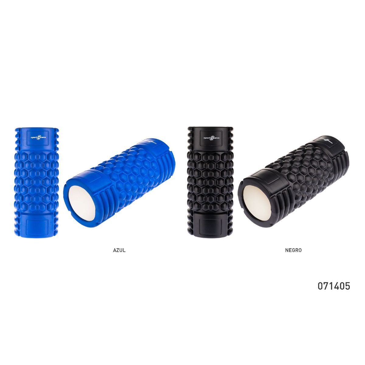 SPORT FITNESS - Rodillo De Espuma Grabado Profundo Azul