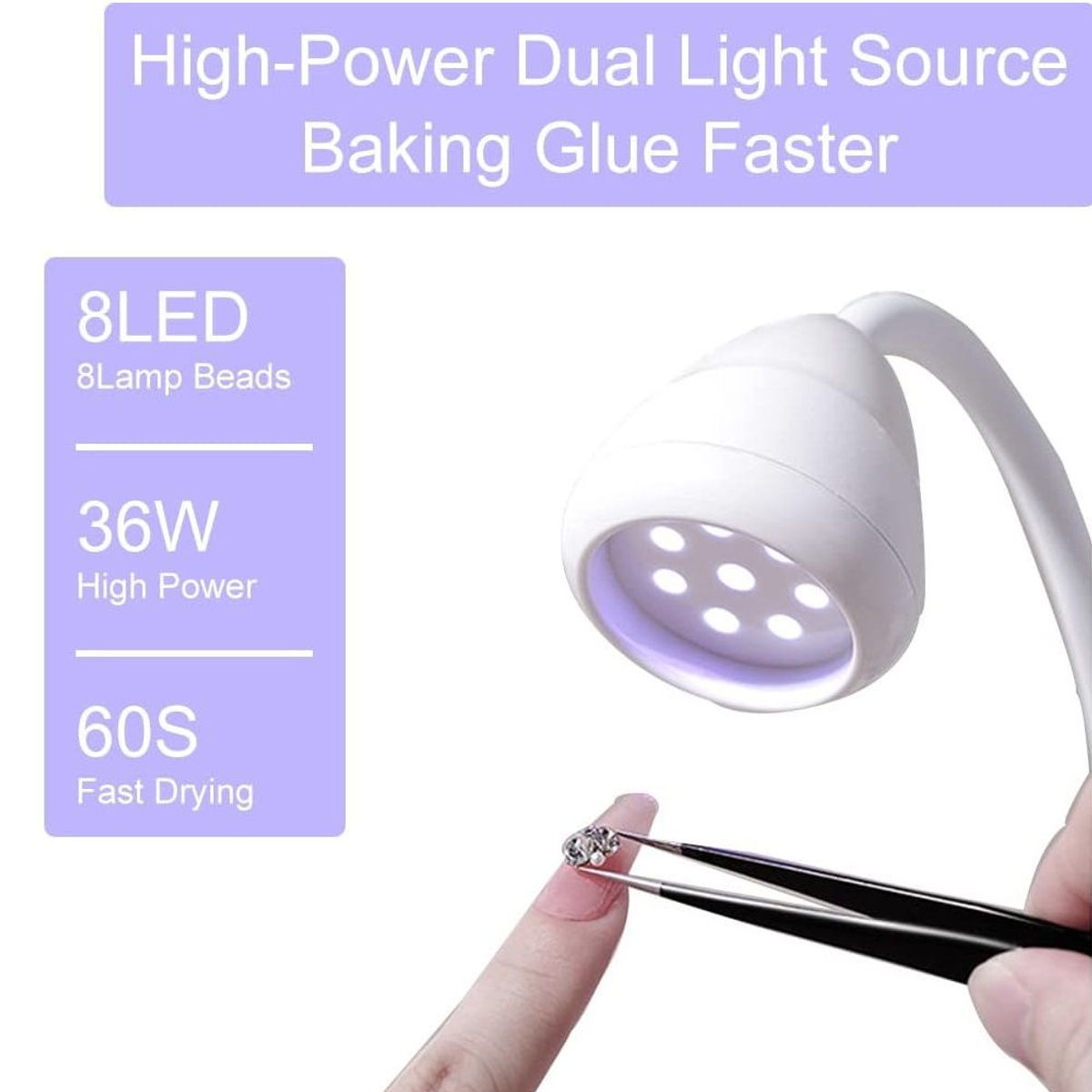 GENERAL - Lampara De Uñas Sistema Press On 36w Digital.