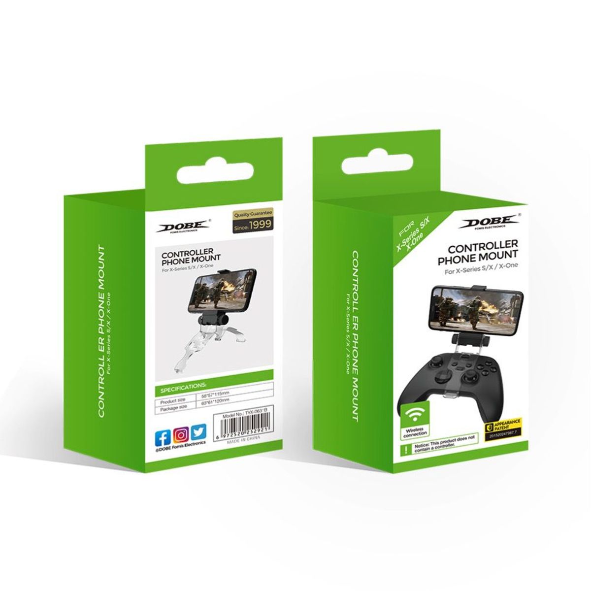 DOBE - Soporte Celular Xbox Series S/X y One - Clip Ajustable 