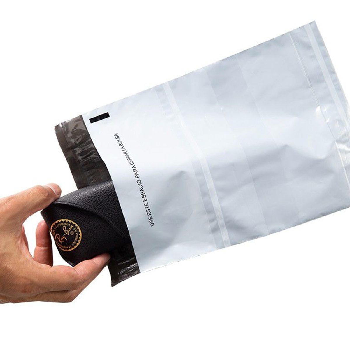 GENERICO - Bolsa seguridad empaque mensajería 19x25cm 100un portaguia
