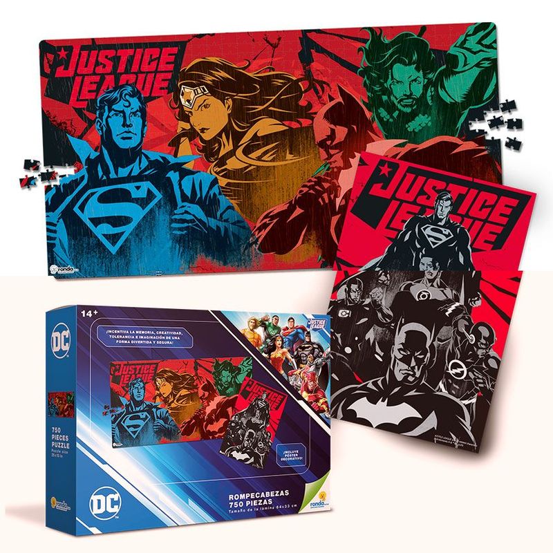 RONDA - Rompecabezas X 750 Pzas Dc Comics Liga de la Justicia
