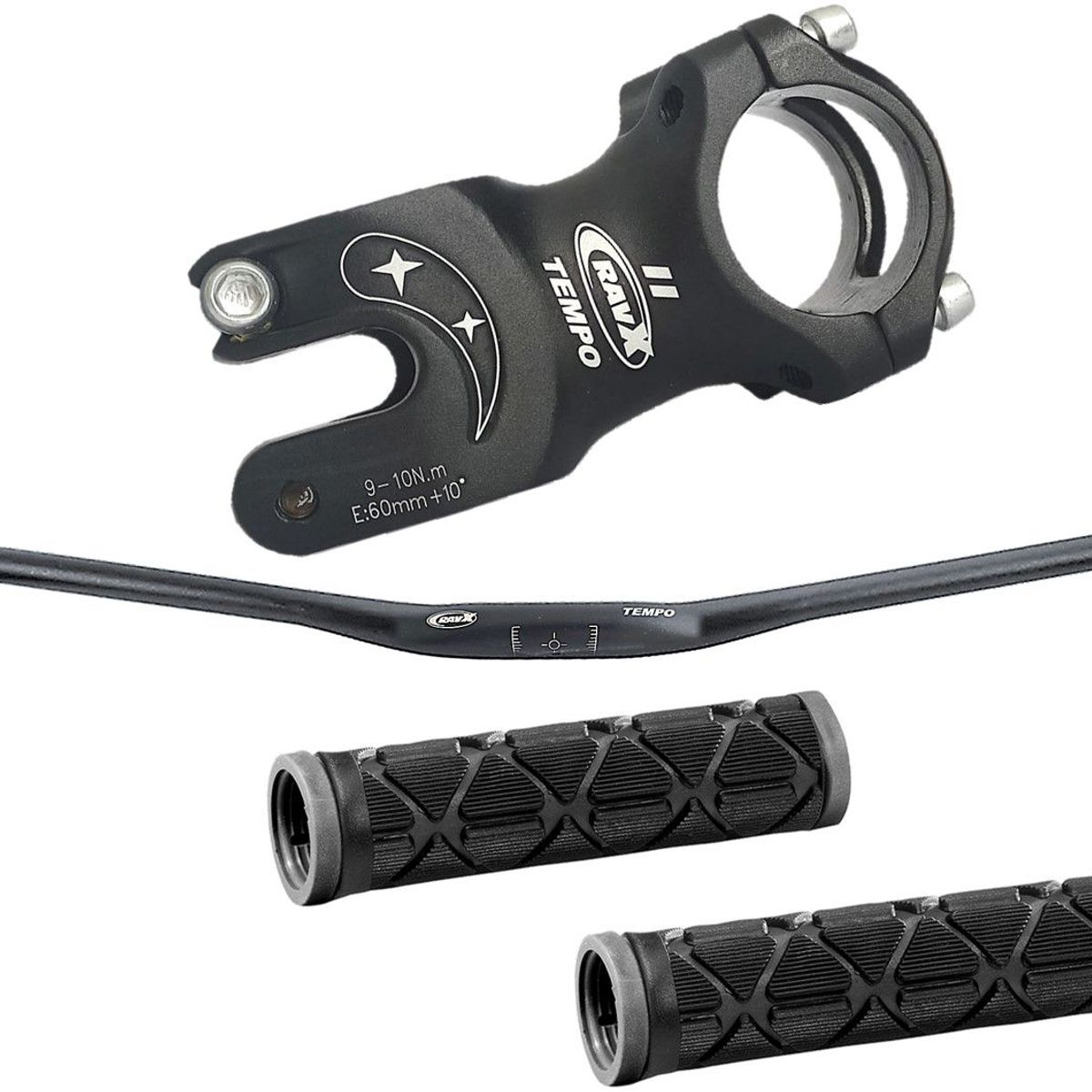 GENERICO - Manubrio Espiga 318mm Bicicleta Ravx Mtb Obsequio Kit Combo