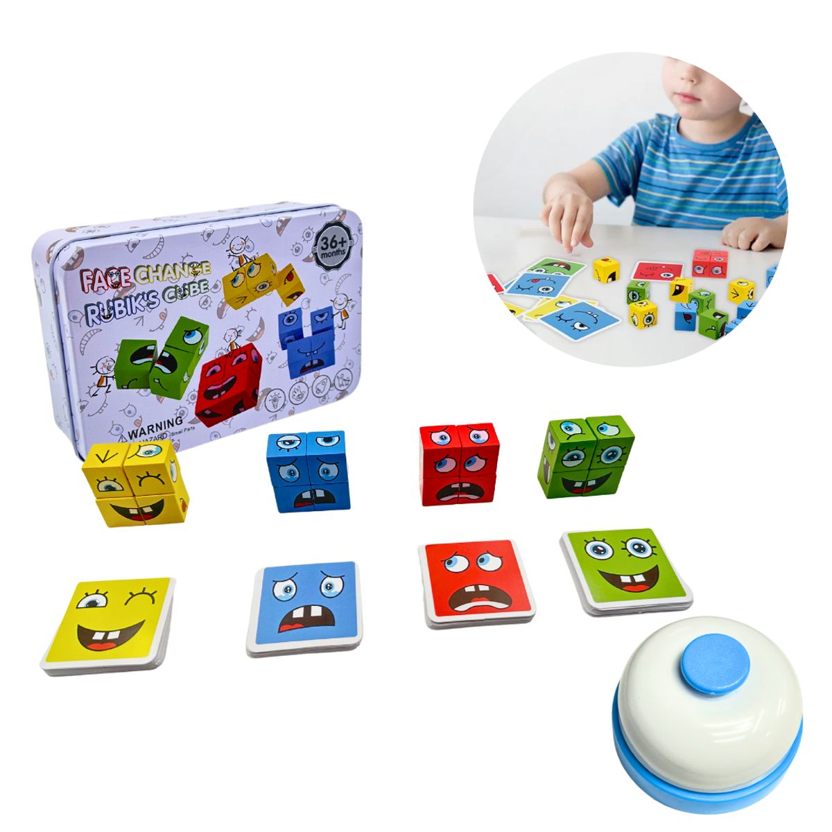 GENERICO - Juego de Integración Estimula Percepción Visual Face Change