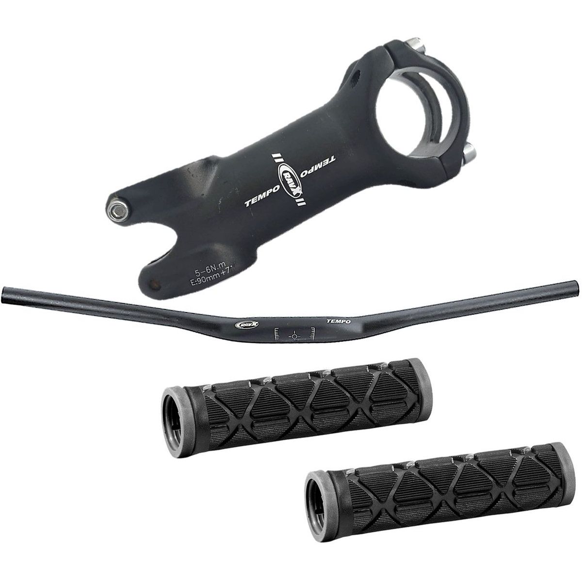 GENERICO - Manubrio Espiga 318mm Bicicleta Ravx Mtb Obsequio Kit Combo