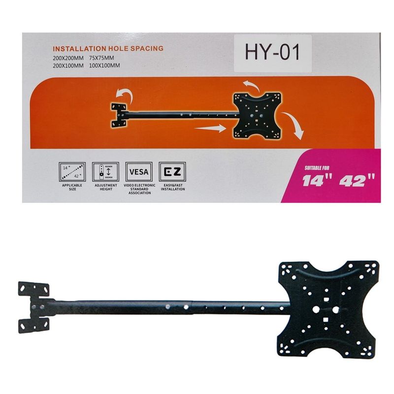GENERICO - Base Soporte Para Tv De Techo 14 Hasta 42 Pulgadas Brazo Tv