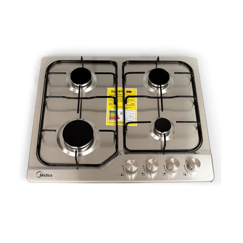 MIDEA - Cubierta Midea MTGA24F2EAS Gas Natural 60Cm 4 Puestos