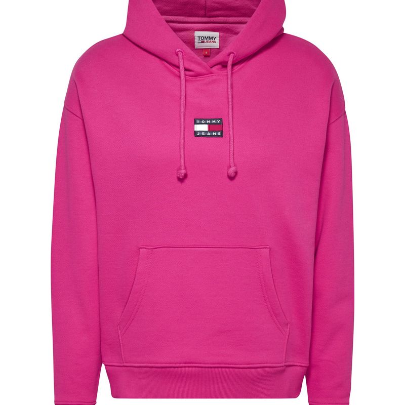 TOMMY HILFIGER - Hoodie Con Hoodie Y Parche Mujer Rosa Tommy Jeans