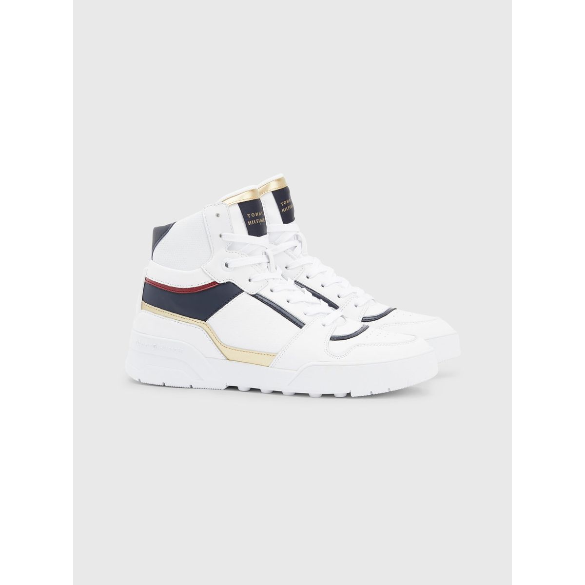 TOMMY HILFIGER - Tenis Altas Con Suela Cupsole Mujer Blanco Tommy Hilfiger