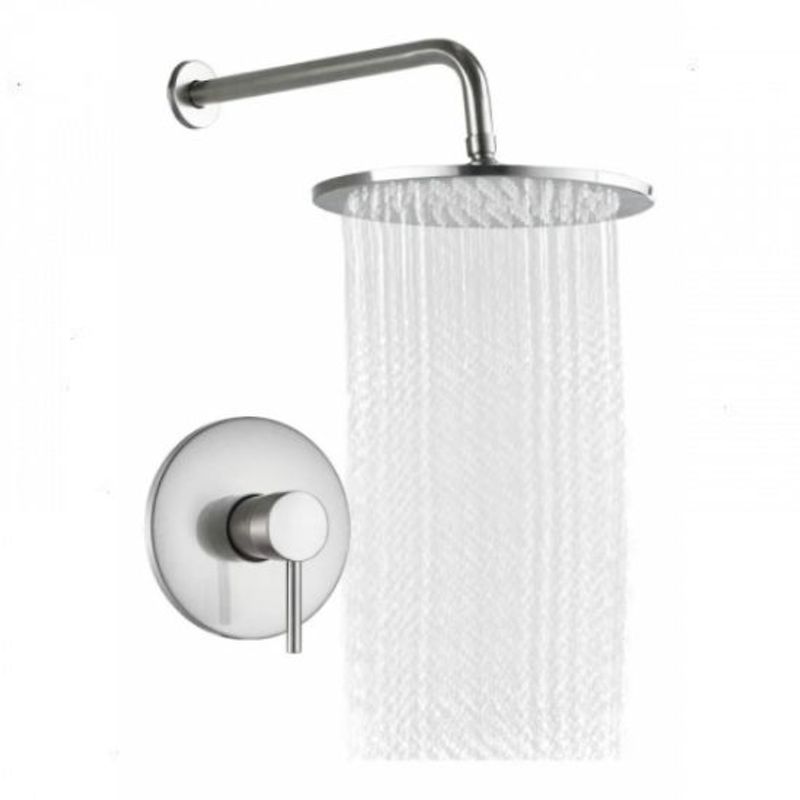 GENERICO - Kit Regadera Metál Anticalcarea 20cm Tubo Y Mezclador Ducha