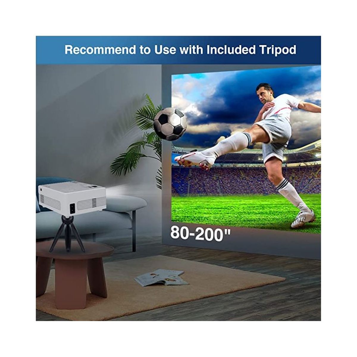 PRO - Mini Proyector Wifi 5g 7800 Lux 120 Ansi 1024 X 600p