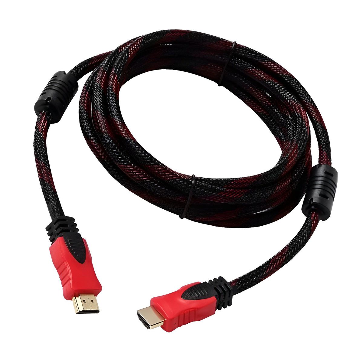 GENERICO - Cable Hdmi 5 Metros Enmallado Punta Dorada Reforzado Filtro