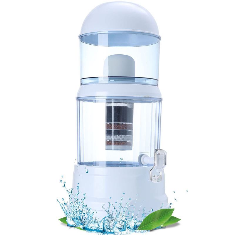 ZHOPI CO - Filtro Natural Purificador Agua 14 Litros Dispensador