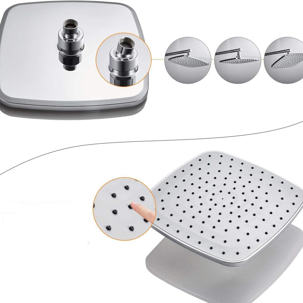 GENERICO - Ducha Tames Antihongos Panel Lluvia Soft no Incluye Tubo