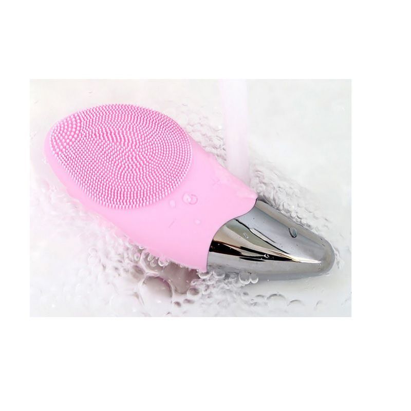 GENERICO - Masajeador Limpiador Facial Sónico Eléctrico USB Silicona Impermeable