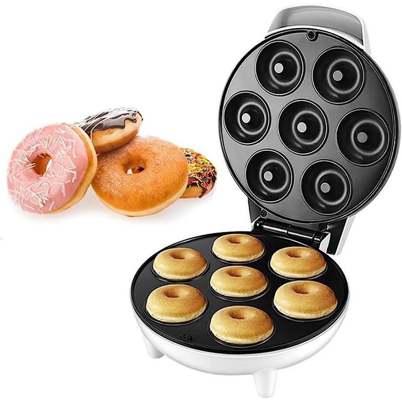 ZHOPI CO - Maquina Mini 7 Donas Rosquillas Postres Antiadherente