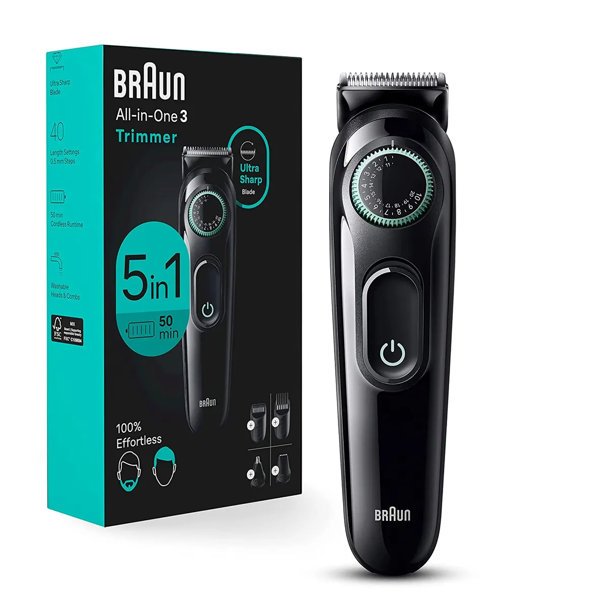 BRAUN - Afeitadora Braun Multiusos 5 en 1 Lavable