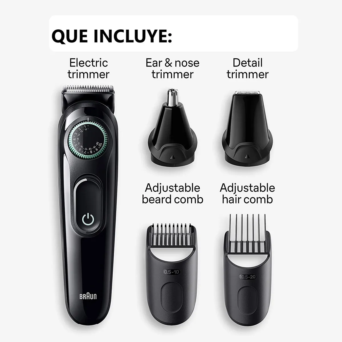 BRAUN - Afeitadora Braun Multiusos 5 en 1 Lavable