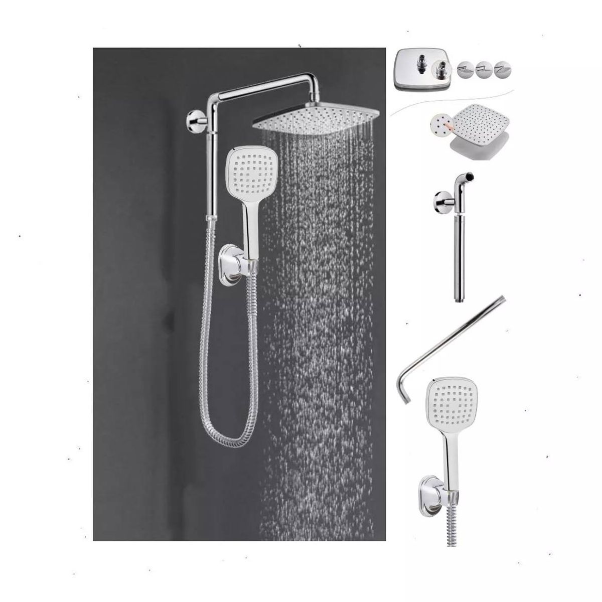 GENERICO - Kit Desviador Ducha Soft Instalación Externa Teleducha Tames