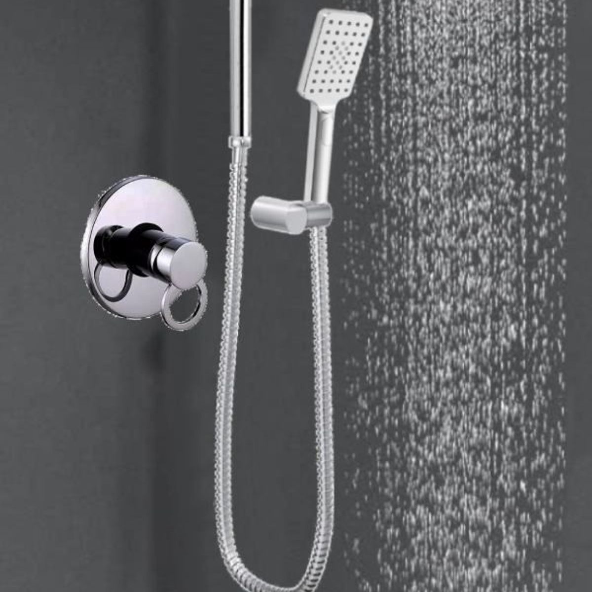 GENERICO - Kit Mezclador Aro Desviador Externo Teleducha Ducha Tames