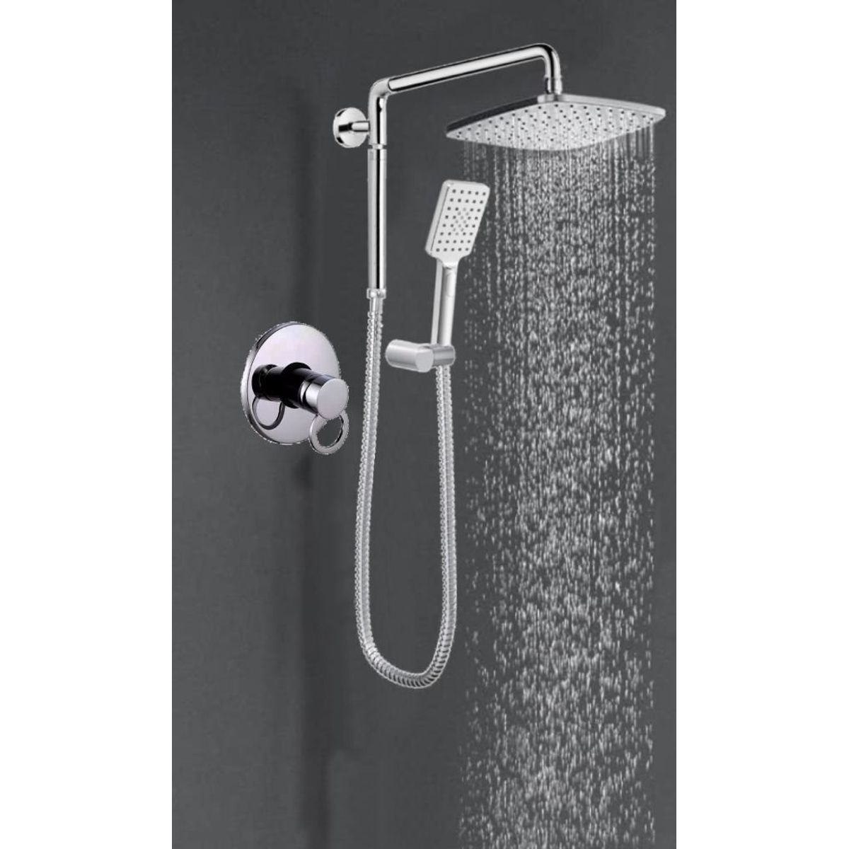 GENERICO - Kit Mezclador Aro Desviador Externo Teleducha Ducha Tames