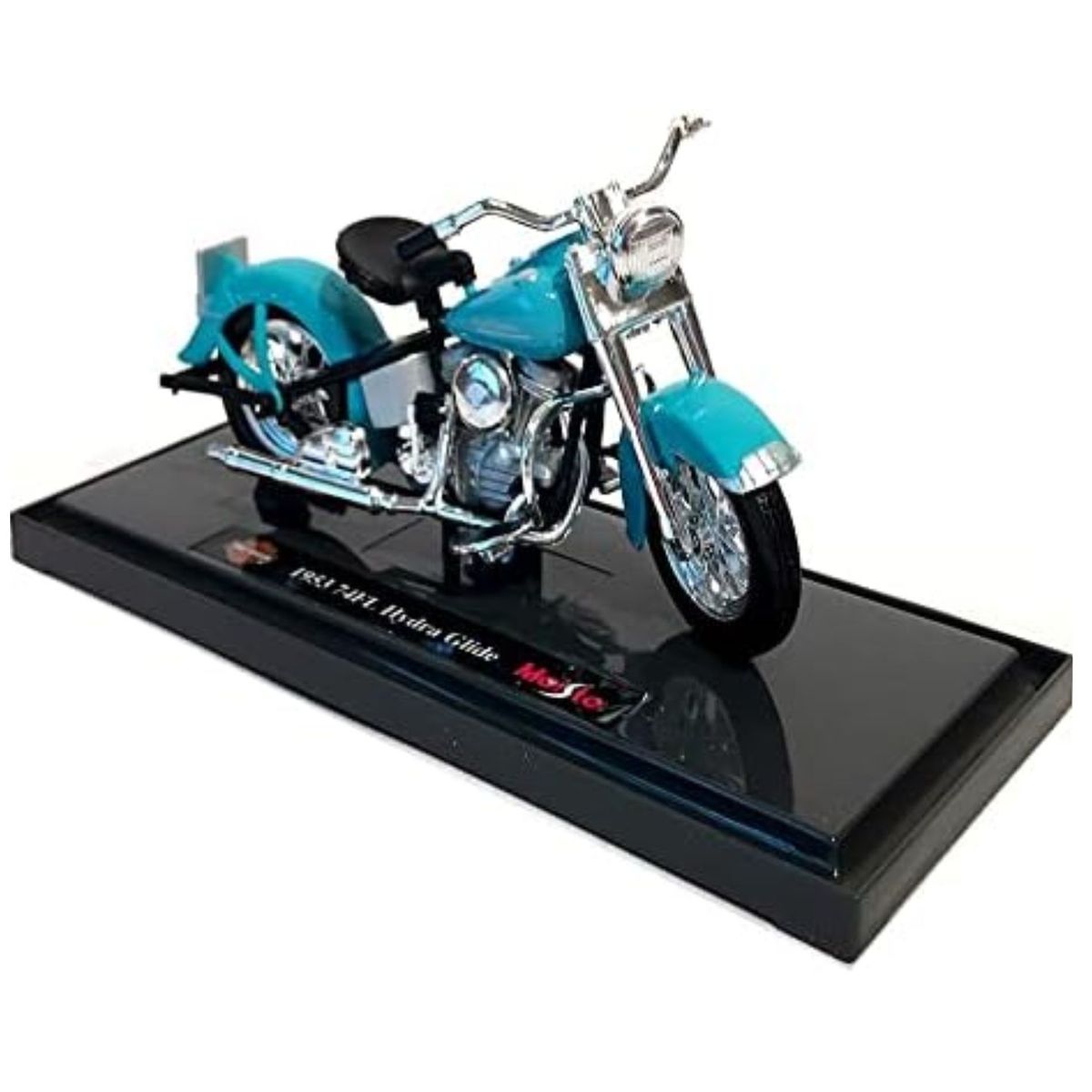MAISTO - Moto A Escala Harley Davidson 118 Motos Colección Azul Claro