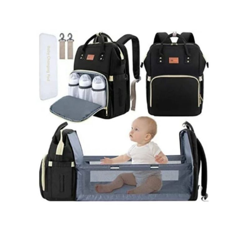 ZHOPI CO - Bolso Pañalera Con Cambiador De Bebe Plegable
