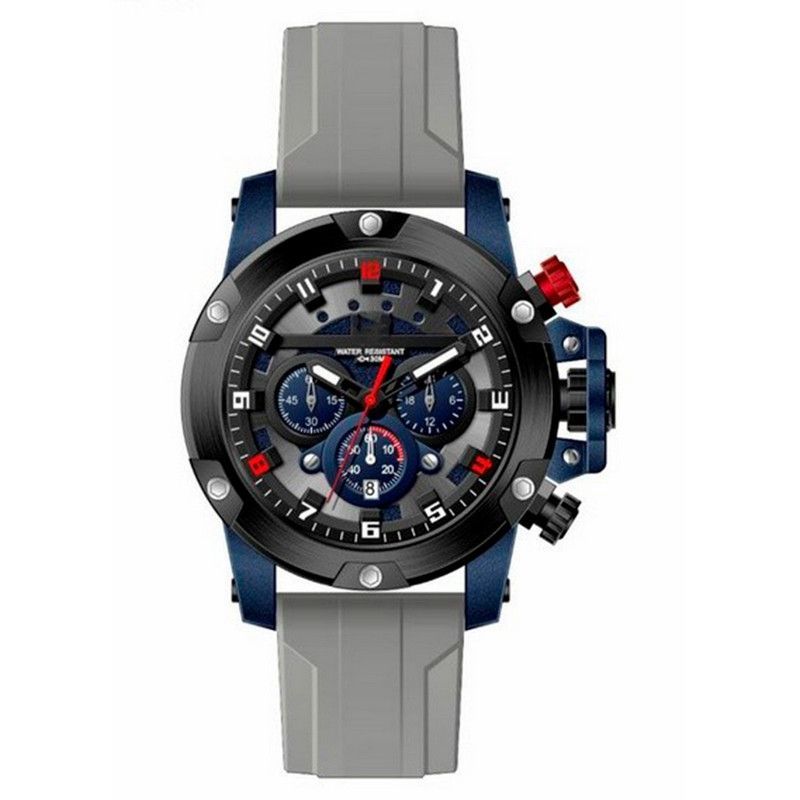 GFORCE - Reloj G-force Original H3958 G Crono Calendario Gris + Estuche.