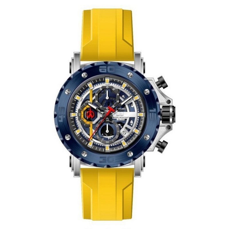 GFORCE - Reloj G-force Original H3959g Crono Calendario Amarillo + Estuche