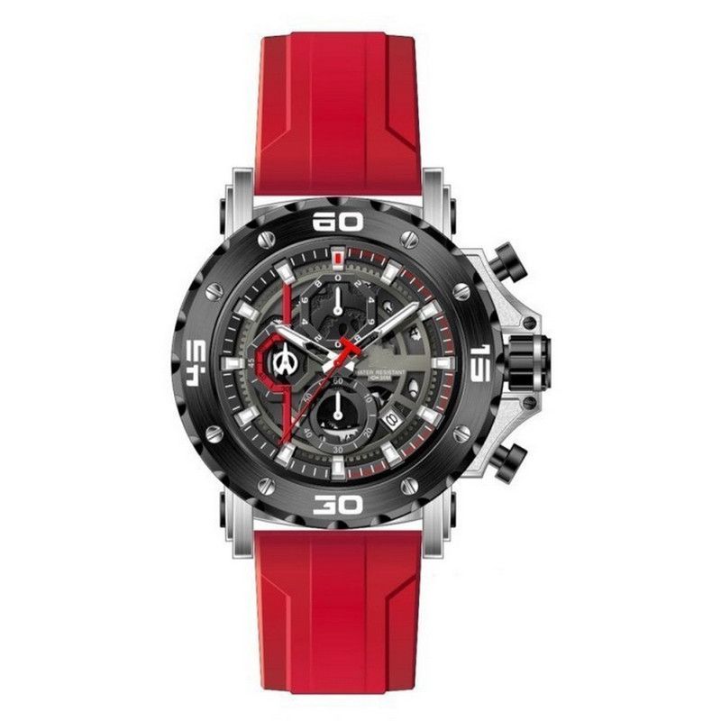 GFORCE - Reloj G-force Original H3959g Crono Calendario Rojo + Estuche