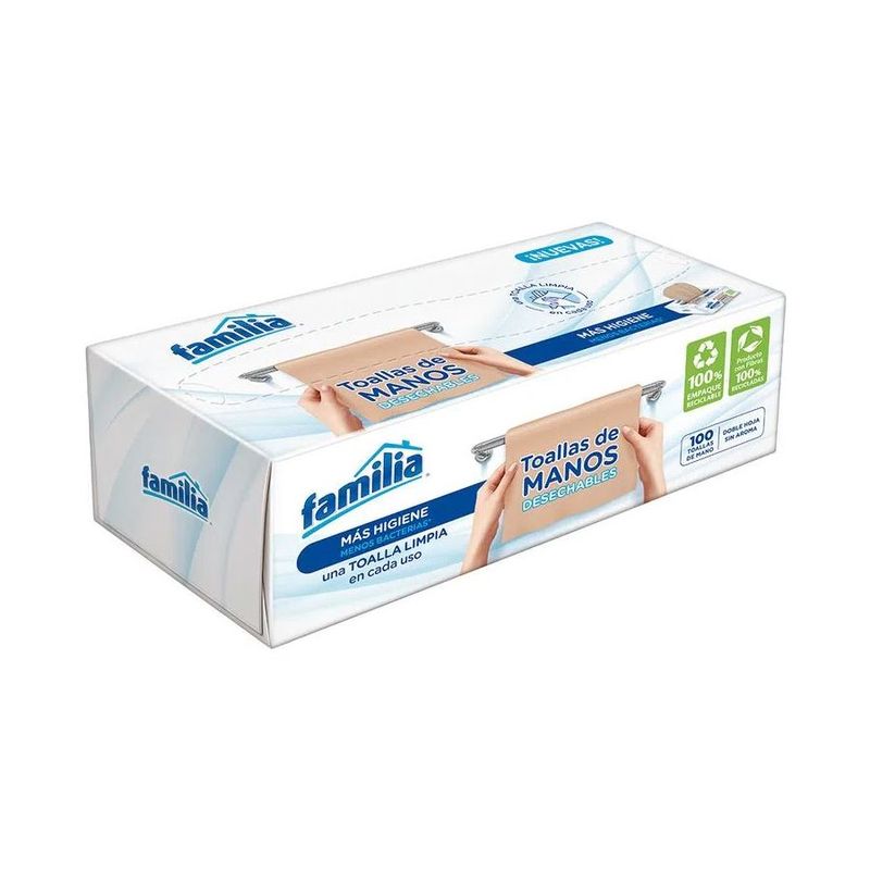 FAMILIA - Toallas Familia Para Manos Desechables x100 unds