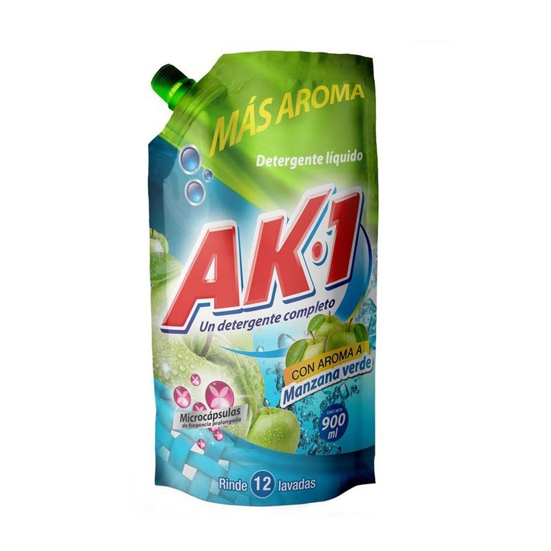 AZUL K - Detergente en Liquido  AK-1 Manzana 900 ml