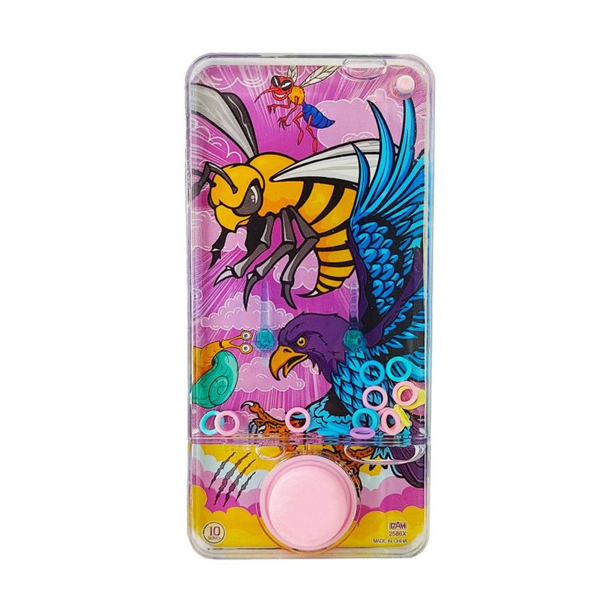 DAYOSHOP - Juguete Anillos Diseño Atari De Agua Animales Animados Rosa