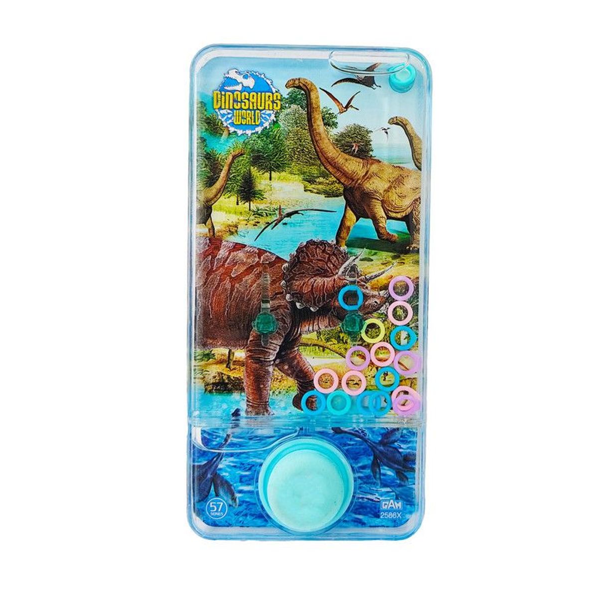 DAYOSHOP - Juguete Anillos Diseño Atari De Agua De Dinosaurio Rex Azul